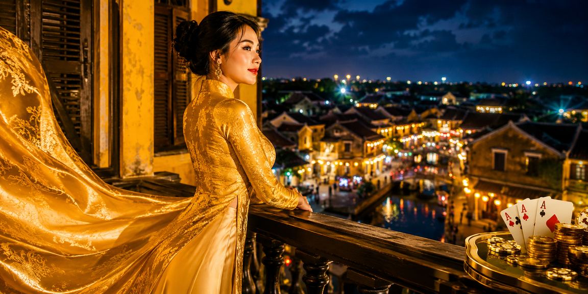 Khung cảnh chơi bài truyền thống tại Hội An